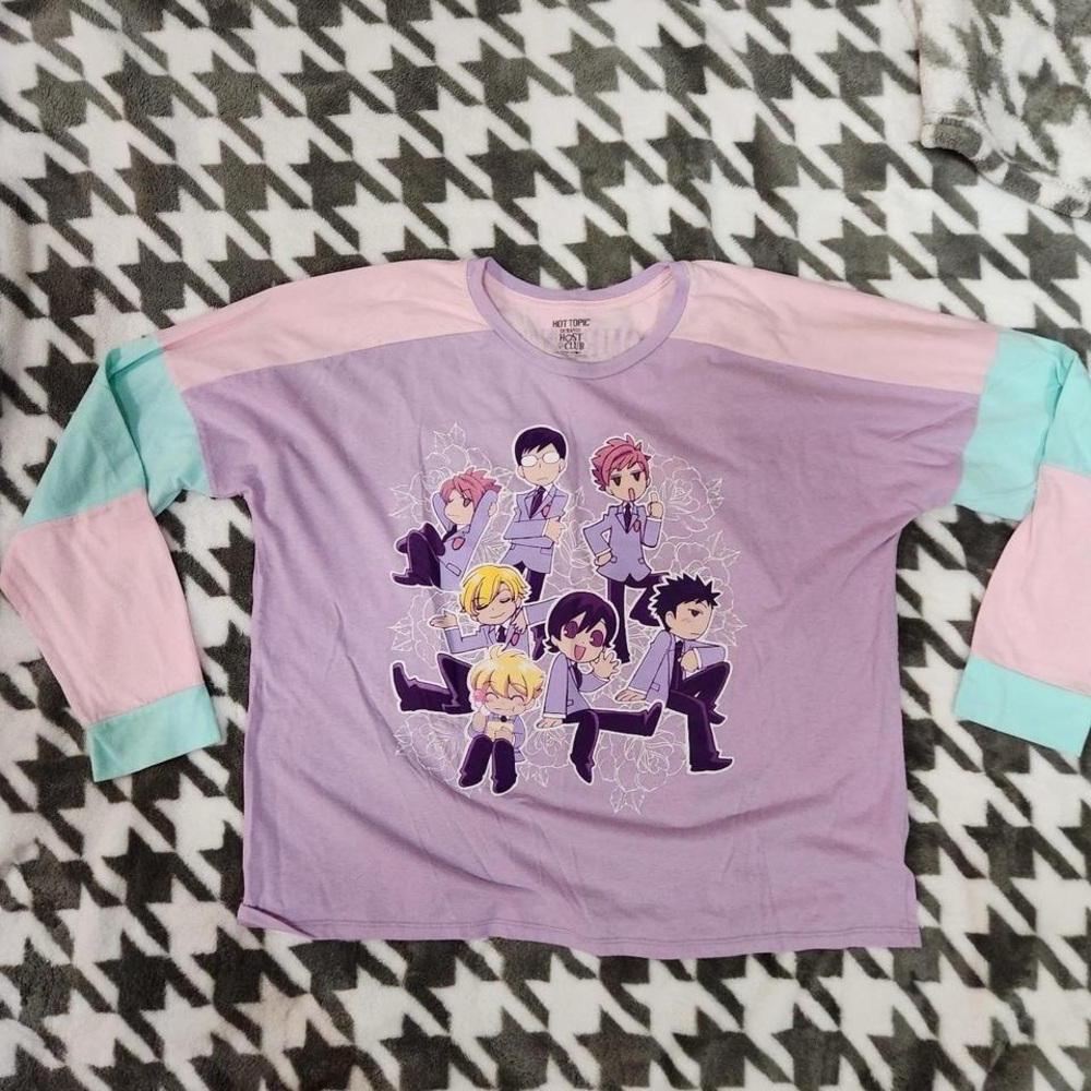 Ouran High School Host Club Pastel Long Sleeve Size Size XL